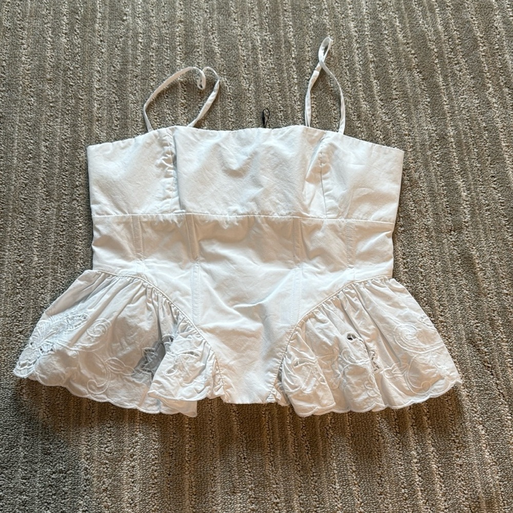 Zara peplum top small